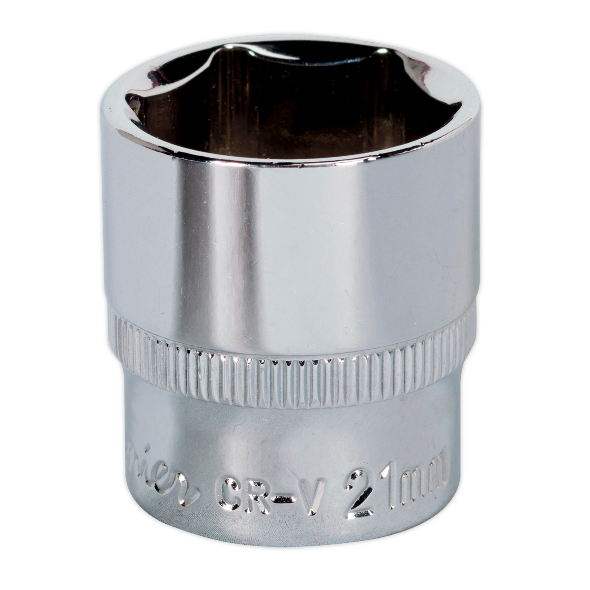 Premier Fully Polished Socket 3/8"Sq Drive 21mm