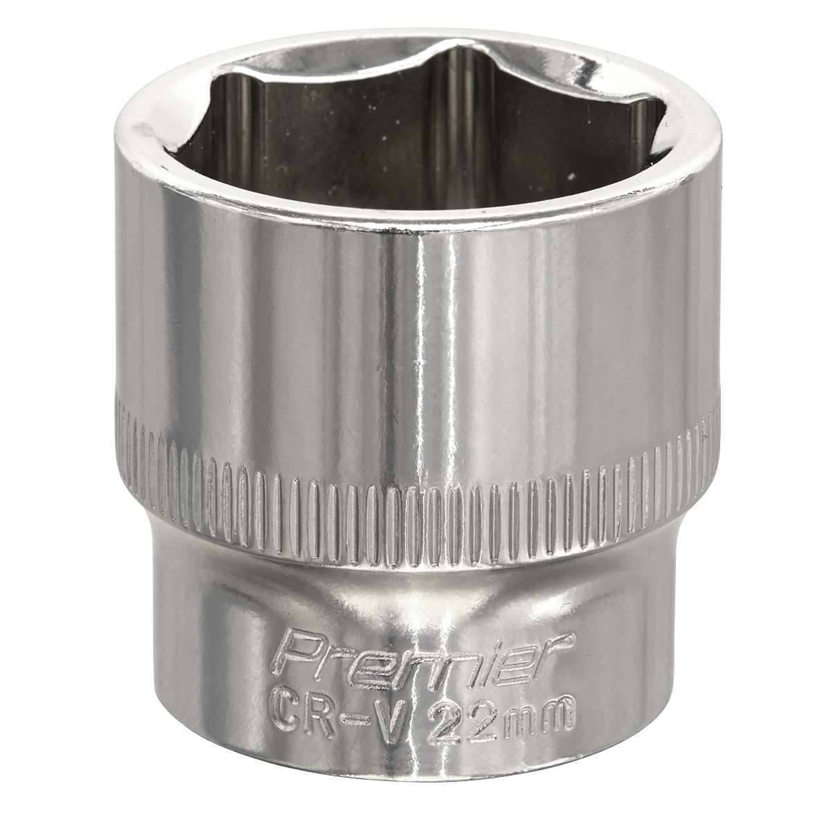 Premier Fully Polished Socket 3/8"Sq Drive 22mm
