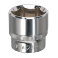 Premier Fully Polished Socket 3/8"Sq Drive 24mm