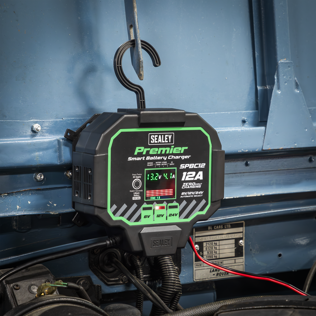 Premier Fully Automatic Battery Charger & Maintainer, 12A (SPBC12)