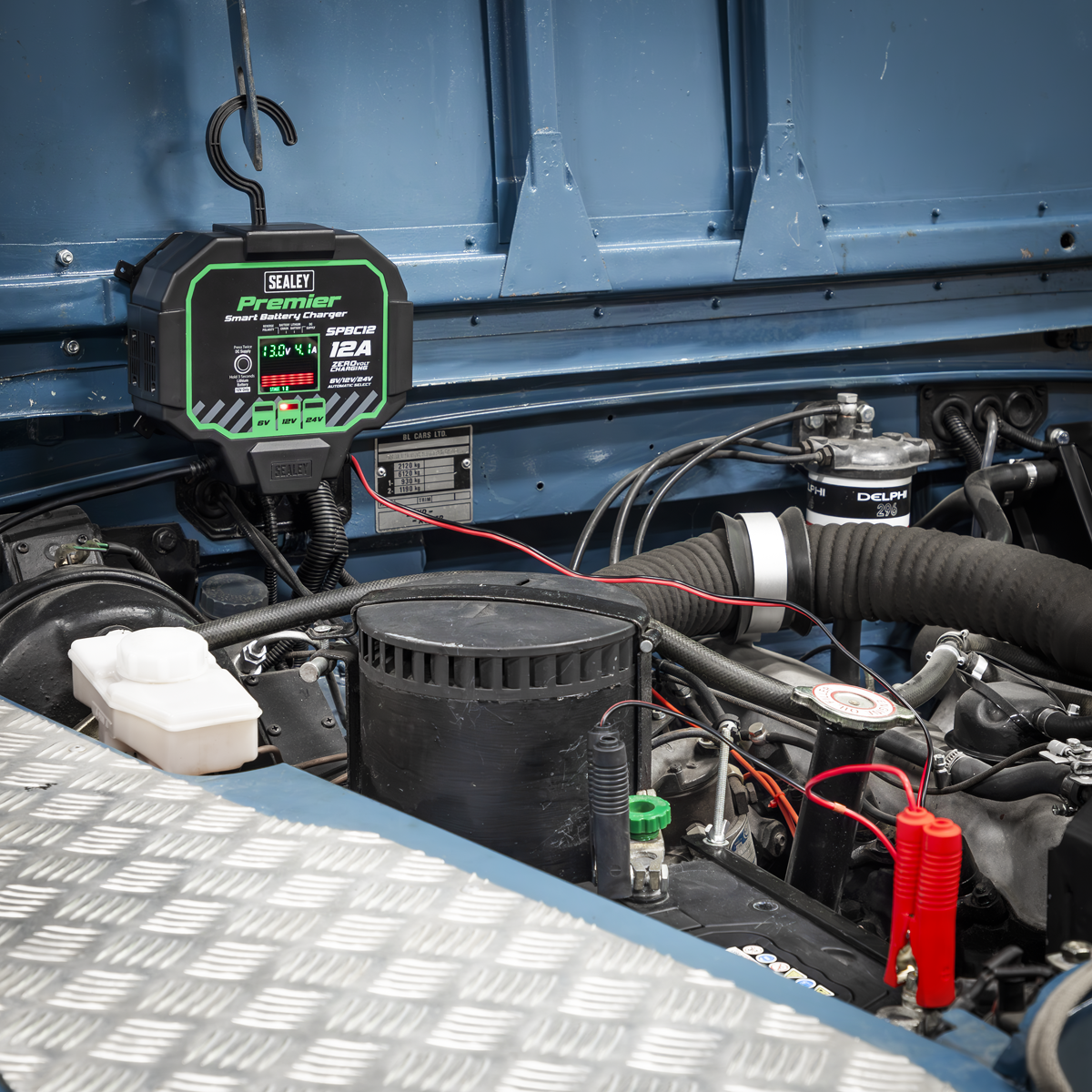 Premier Fully Automatic Battery Charger & Maintainer, 12A (SPBC12)