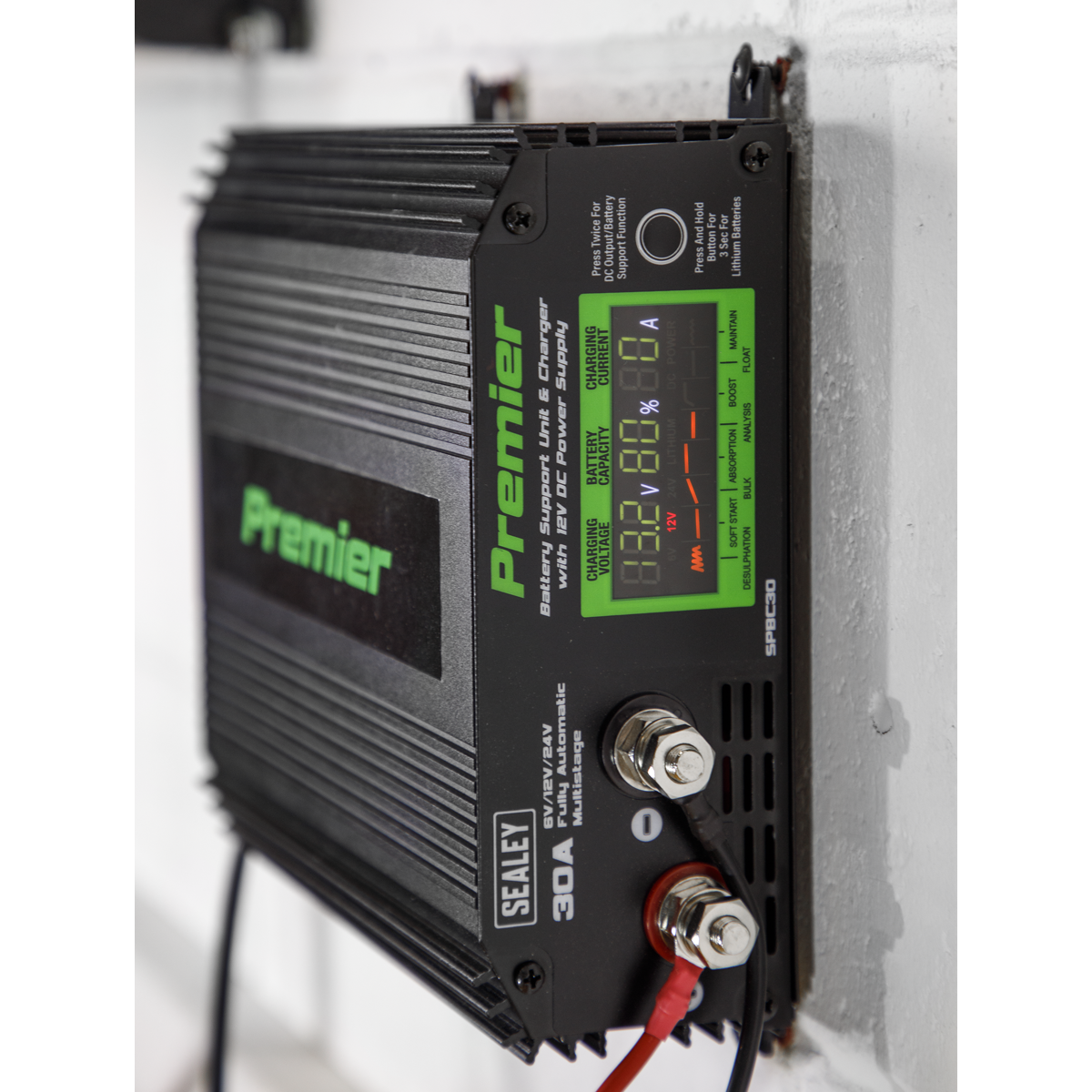 Premier Battery Support Unit Charger & Maintainer 30A