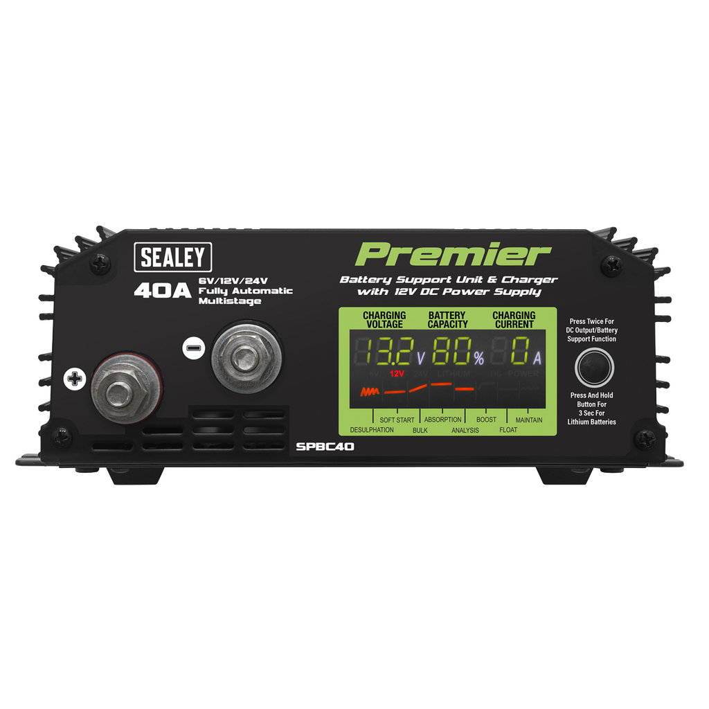 Premier Battery Support Unit Charger & Maintainer 40A