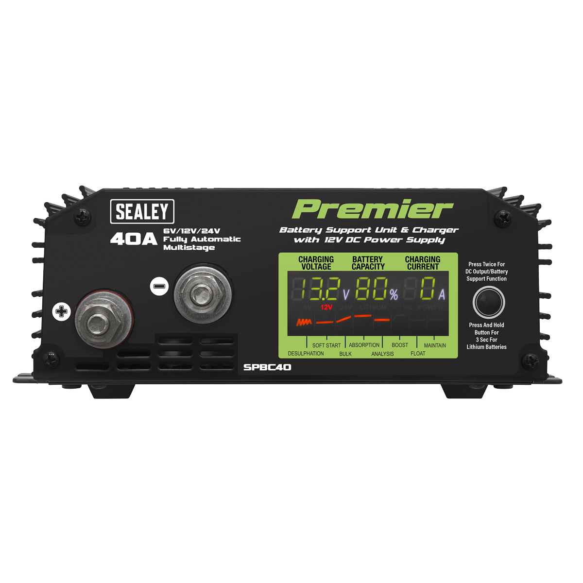 Premier Battery Support Unit Charger & Maintainer 40A
