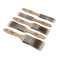Wooden Handle Paint Brush Set 5pc