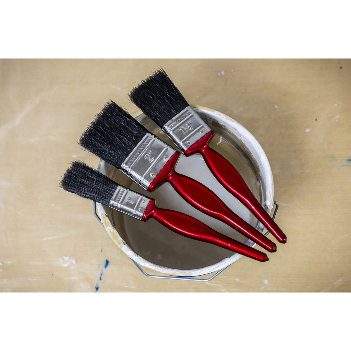 Pure Bristle Paint Brush Set 9pc