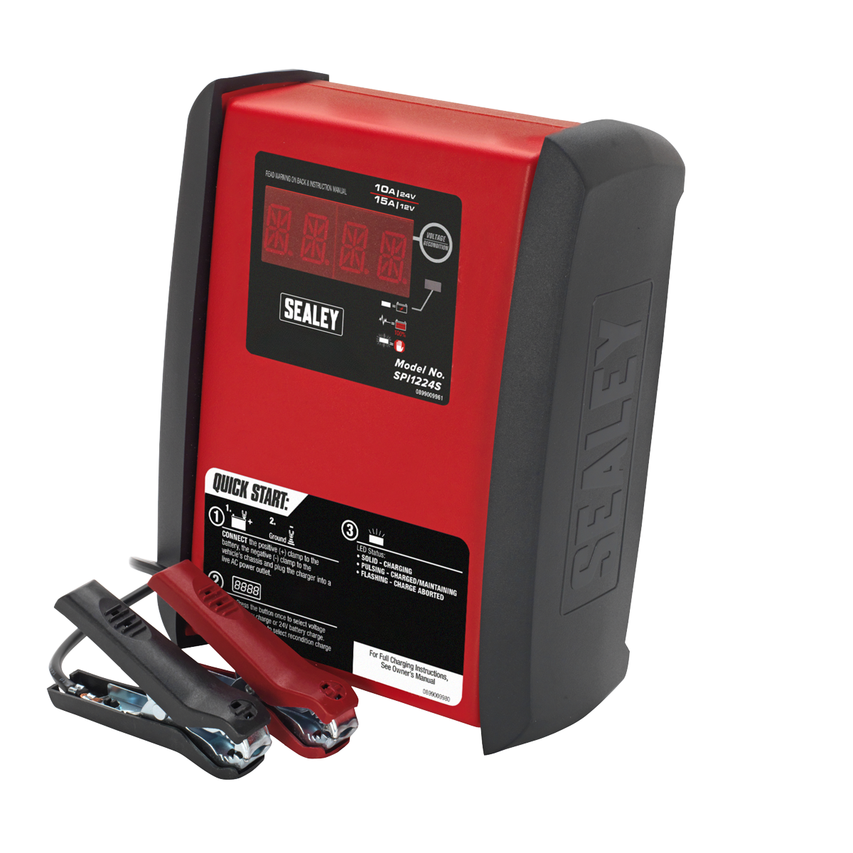 12/24V Intelligent Speed Charge Battery Charger/Maintainer, 15/10A (SPI1224S)