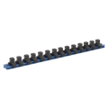 Premier Aluminium Socket Retaining Rail with 14 Clips, 3/8"Sq Drive (AK3814)