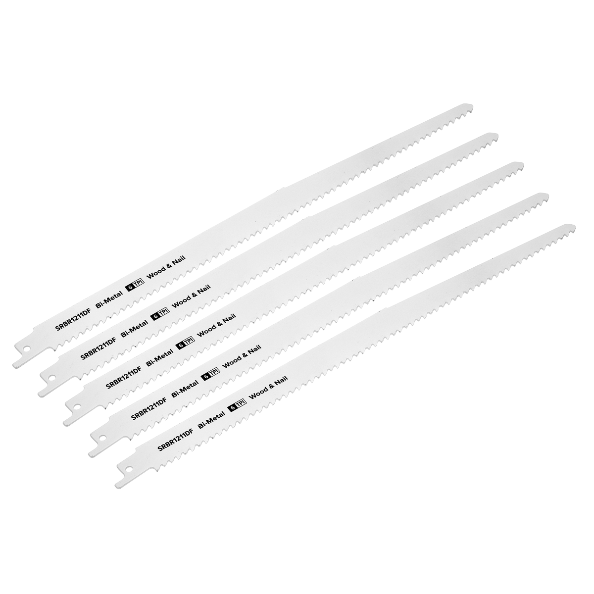 Reciprocating Saw Blade for Wood & Nails 300mm 6tpi - Pack o