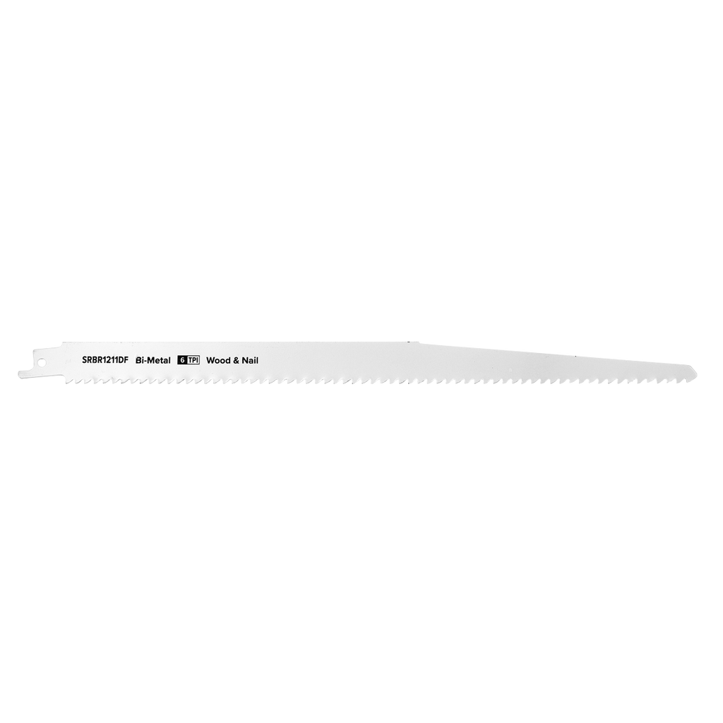 Reciprocating Saw Blade for Wood & Nails 300mm 6tpi - Pack o
