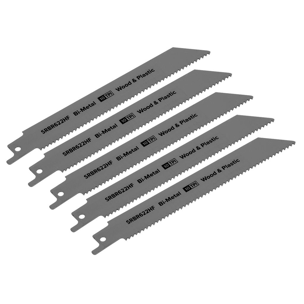 Reciprocating Saw Blade for Wood & Plastics 150mm 10tpi - Pa