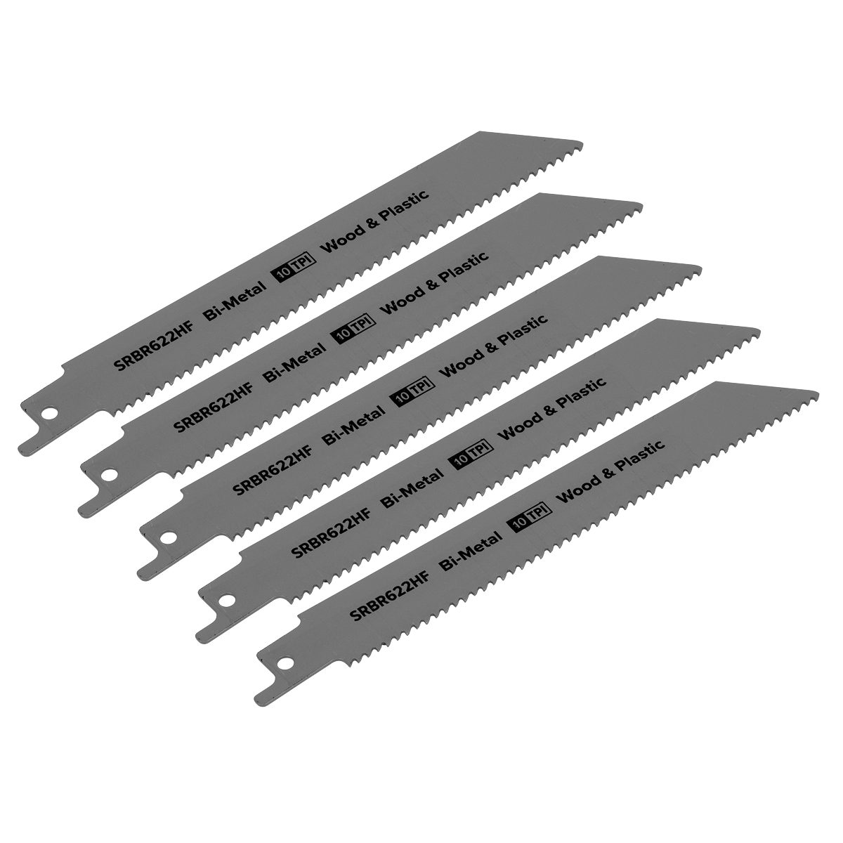 Reciprocating Saw Blade for Wood & Plastics 150mm 10tpi - Pa