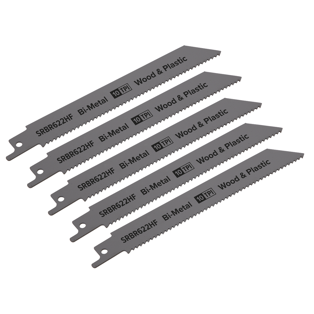 Reciprocating Saw Blade for Wood & Plastics 150mm 10tpi - Pa
