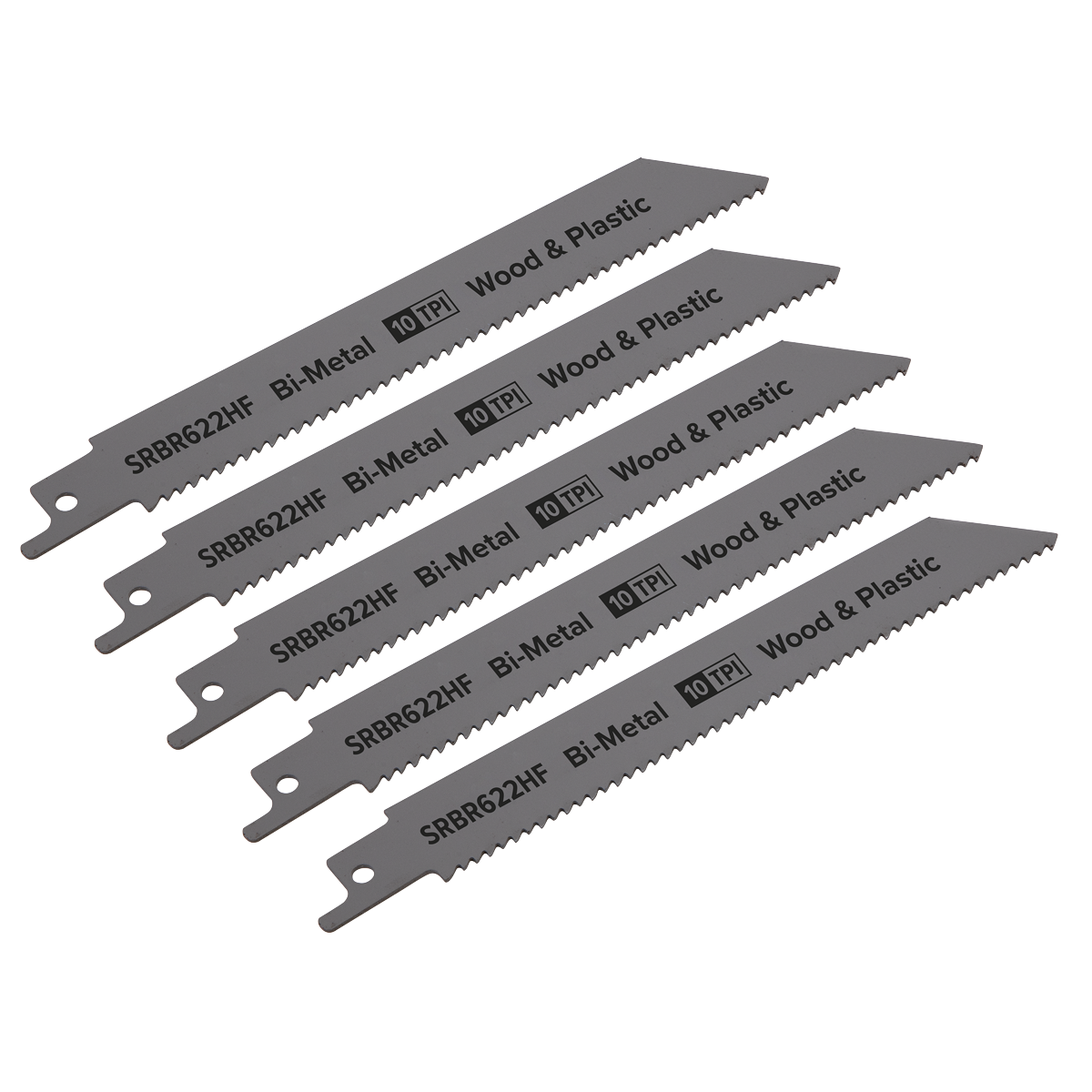 Reciprocating Saw Blade for Wood & Plastics 150mm 10tpi - Pa