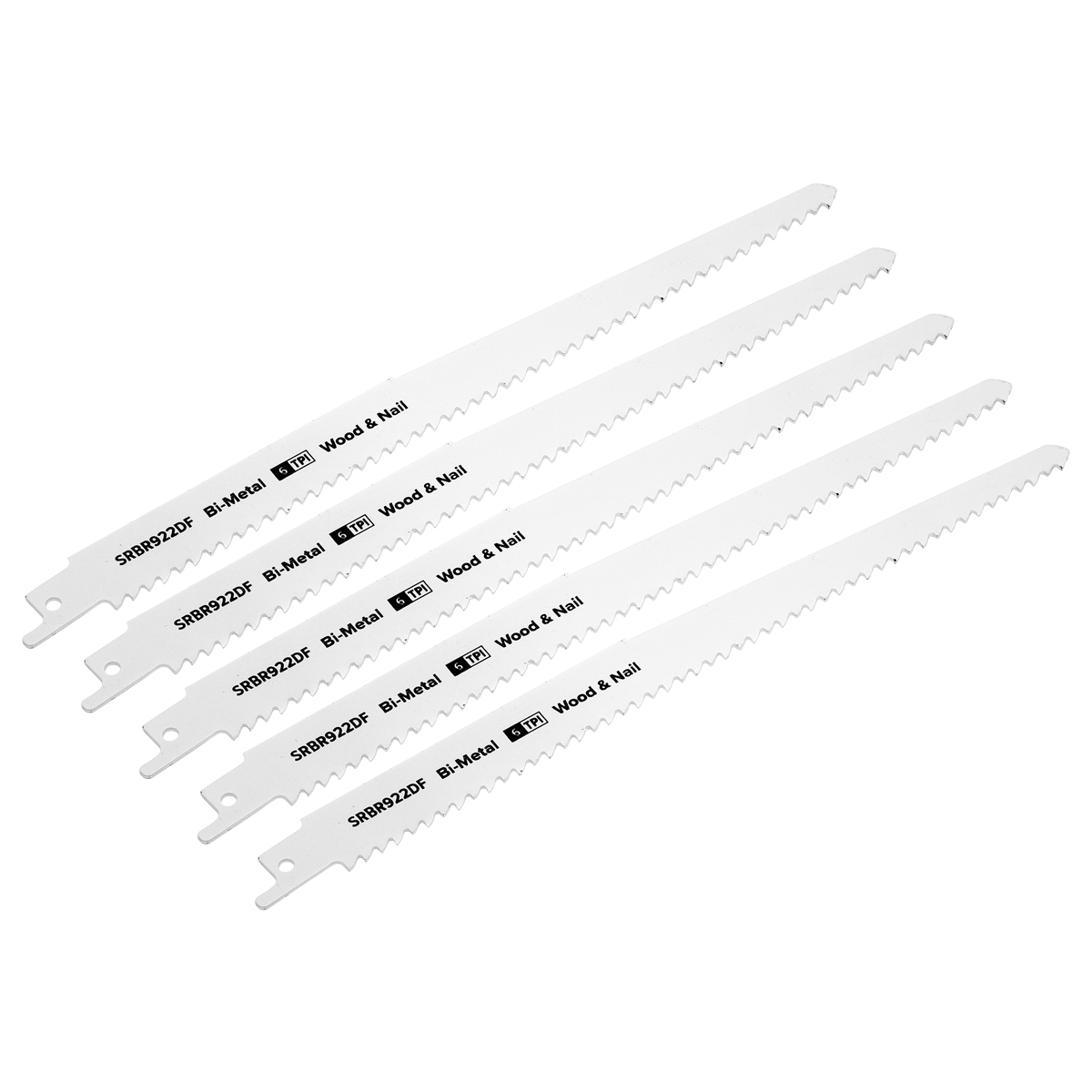 Reciprocating Saw Blade for Wood & Nails 230mm 6tpi - Pack o