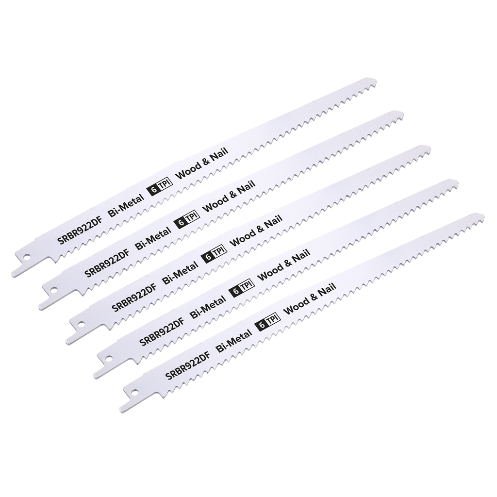 Reciprocating Saw Blade for Wood & Nails 230mm 6tpi - Pack o