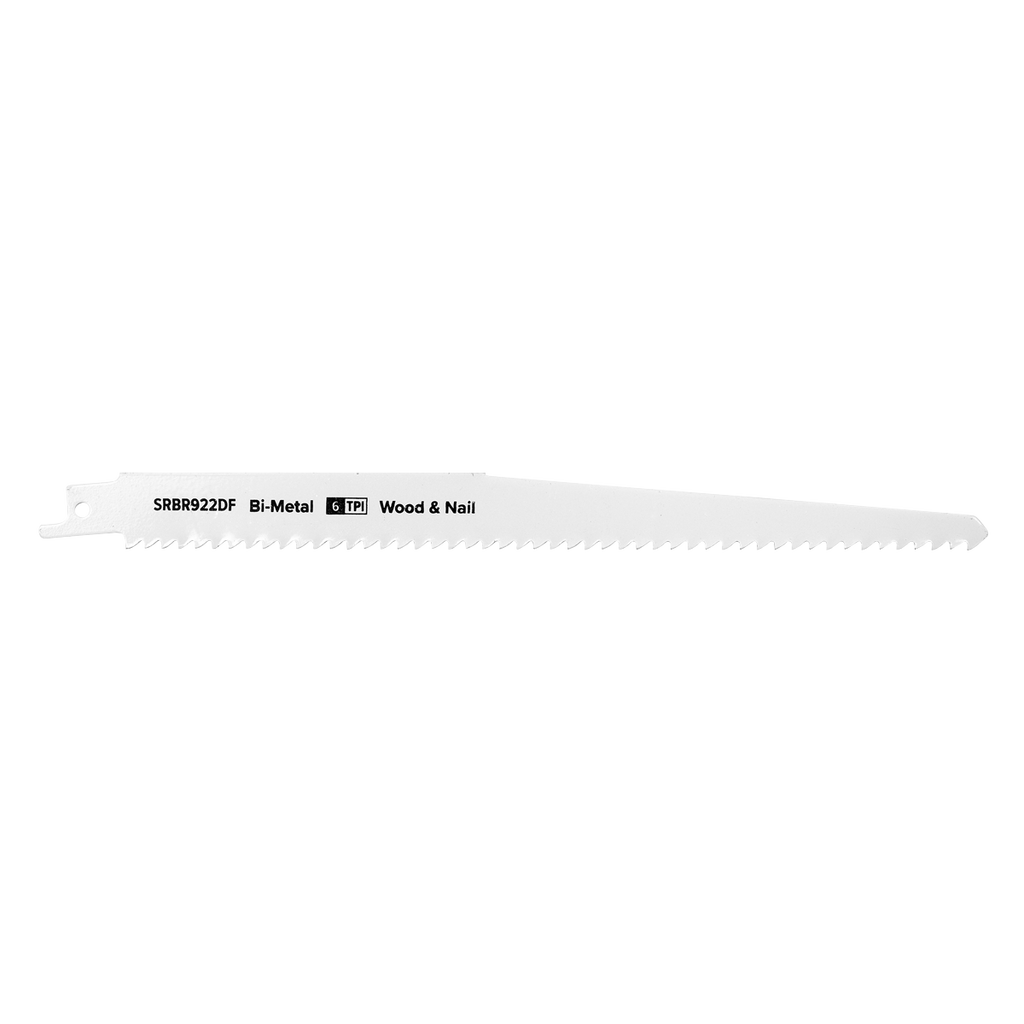 Reciprocating Saw Blade for Wood & Nails 230mm 6tpi - Pack o