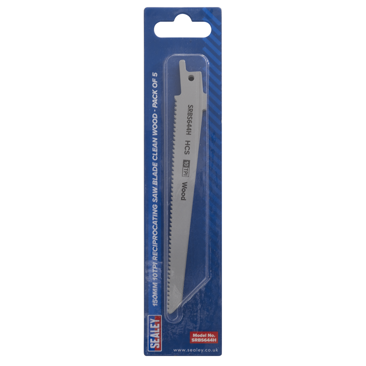 Reciprocating Saw Blade for Clean Wood 150mm 10tpi - Pack of