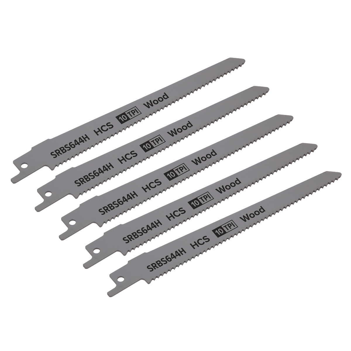 Reciprocating Saw Blade for Clean Wood 150mm 10tpi - Pack of
