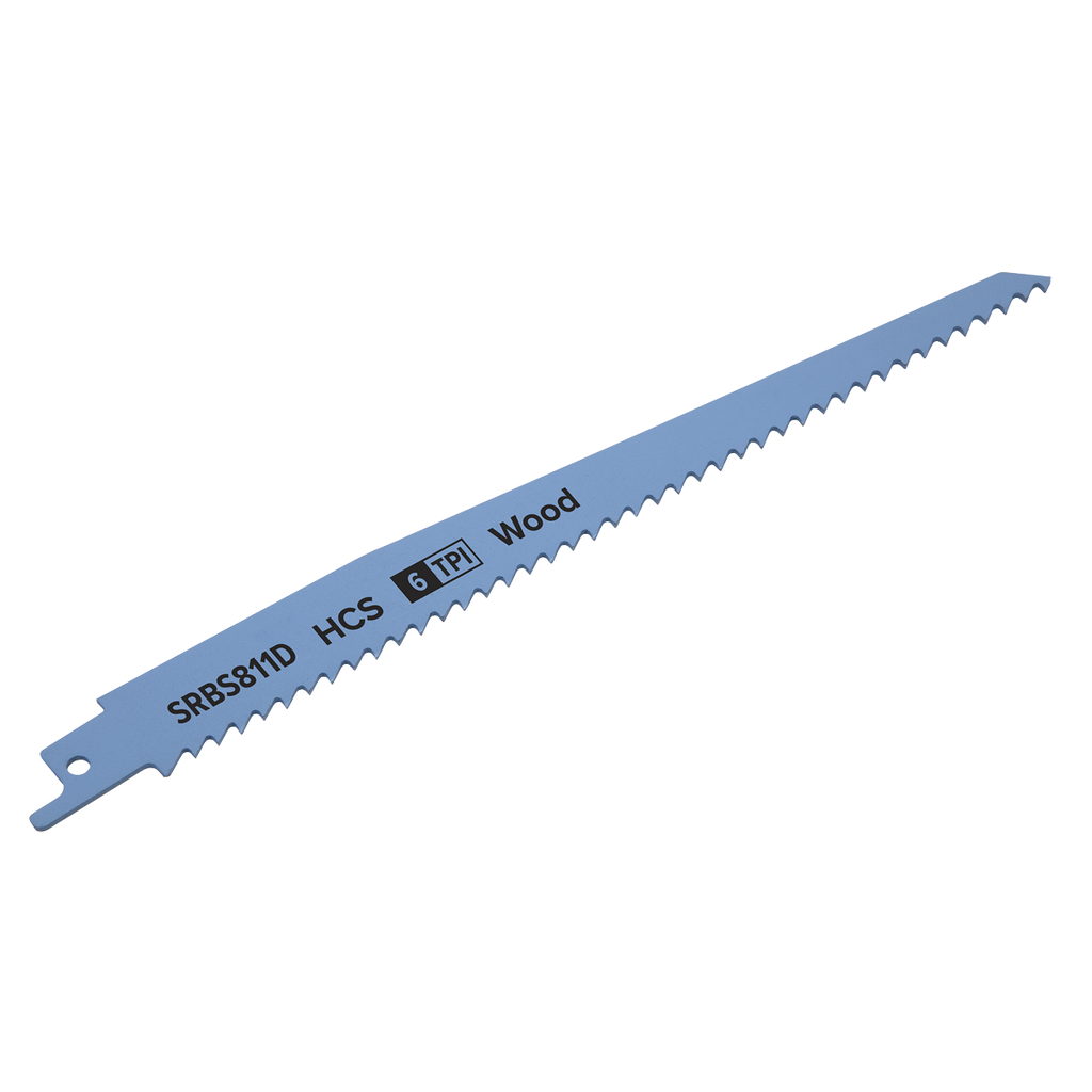 Reciprocating Saw Blade for Clean Wood 200mm 6tpi - Pack of