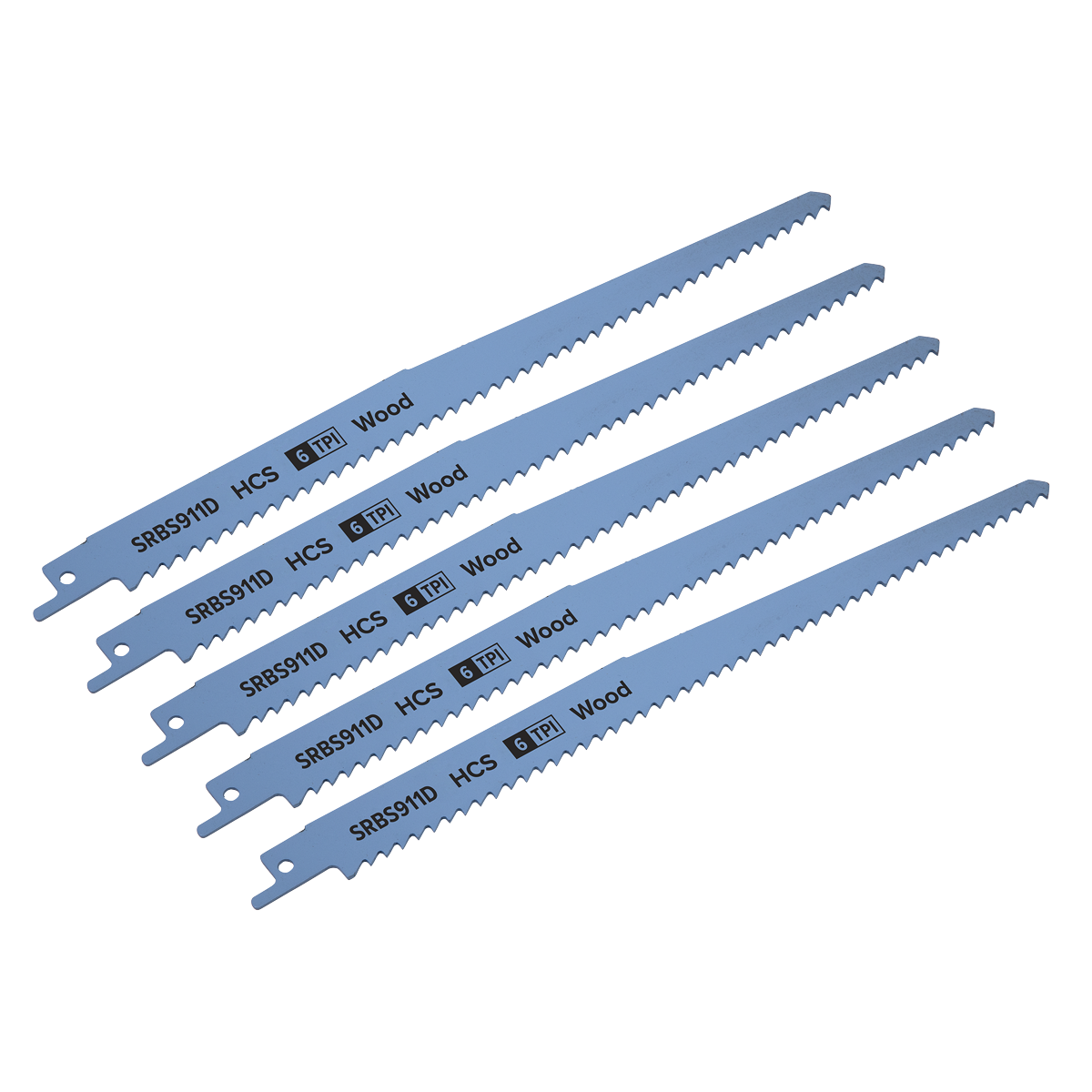 Reciprocating Saw Blade for Clean Wood 230mm 6tpi - Pack of