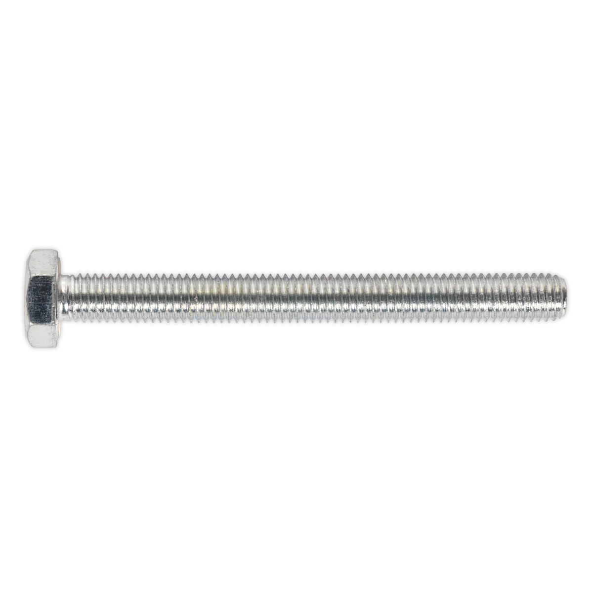 8.8 Zinc Plated HT Setscrew M10 x 100mm, DIN 933 - Pack of 25