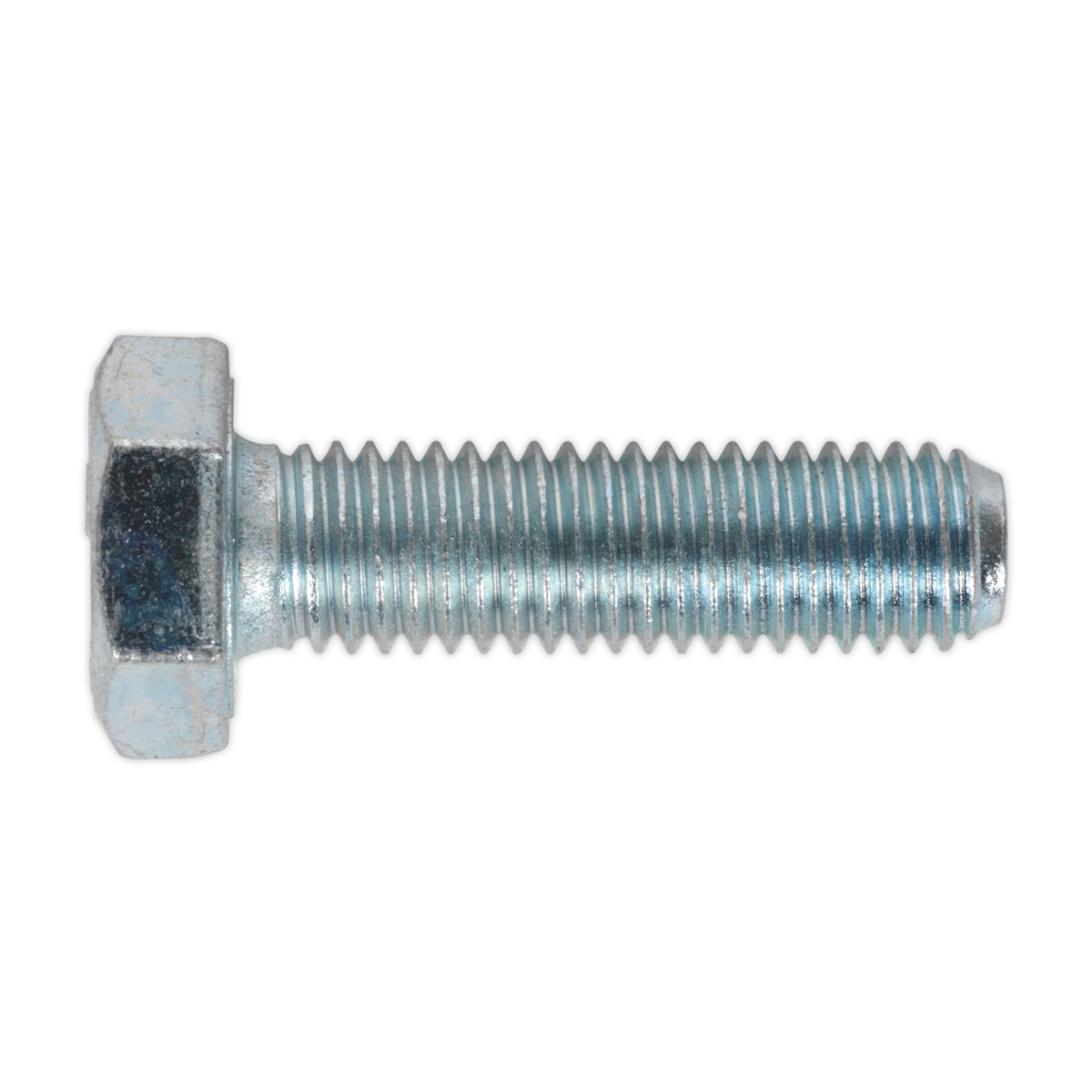 8.8 Zinc Plated HT Setscrew M10 x 35mm, DIN 933 - Pack of 25