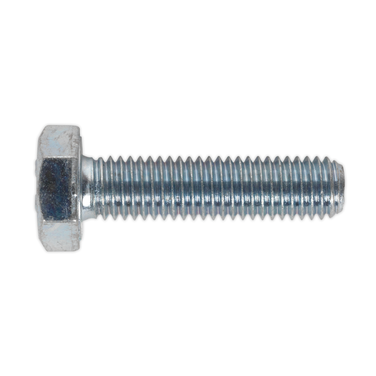 8.8 Zinc Plated HT Setscrew M10 x 40mm, DIN 933 - Pack of 25