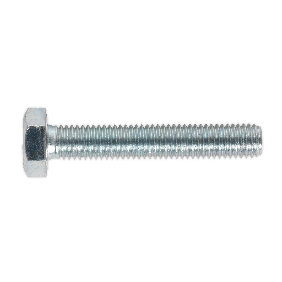 8.8 Zinc Plated HT Setscrew M10 x 60mm, DIN 933 - Pack of 25
