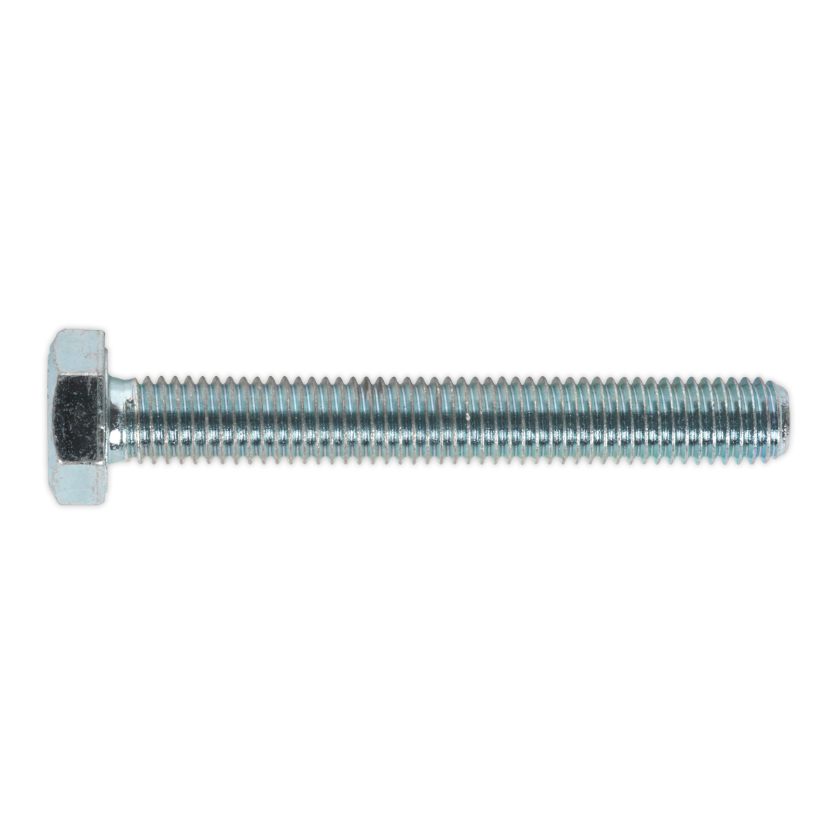 8.8 Zinc Plated HT Setscrew M10 x 75mm, DIN 933 - Pack of 25