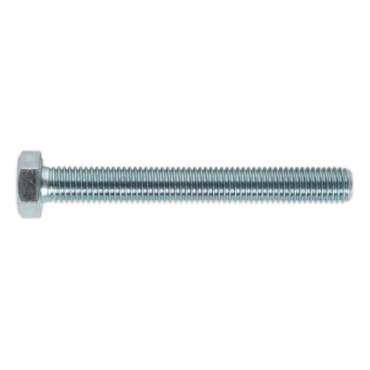 8.8 Zinc Plated HT Setscrew M12 x 100mm, DIN 933 - Pack of 10
