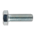 8.8 Zinc Plated HT Setscrew M12 x 35mm, DIN 933 - Pack of 25