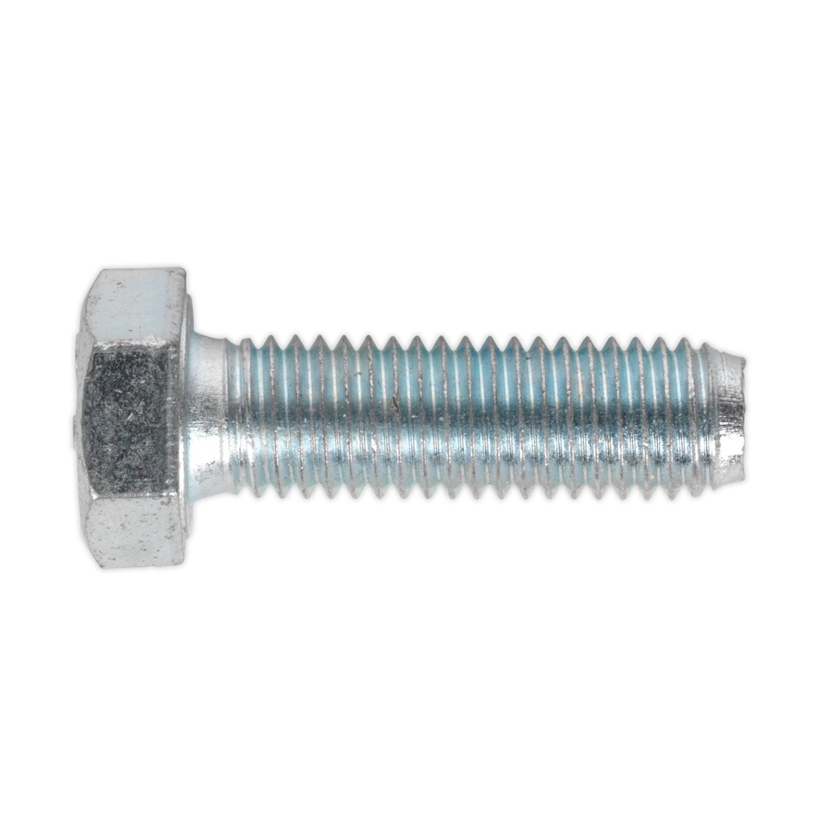 8.8 Zinc Plated HT Setscrew M12 x 40mm, DIN 933 - Pack of 25