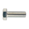 8.8 Zinc Plated HT Setscrew M14 x 40mm, DIN 933 - Pack of 10