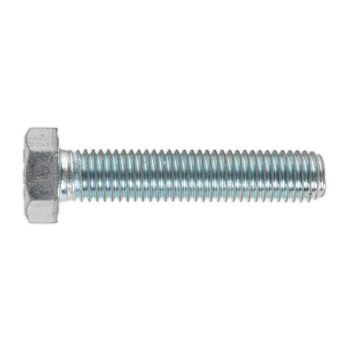 8.8 Zinc Plated HT Setscrew M14 x 70mm, DIN 933 - Pack of 10