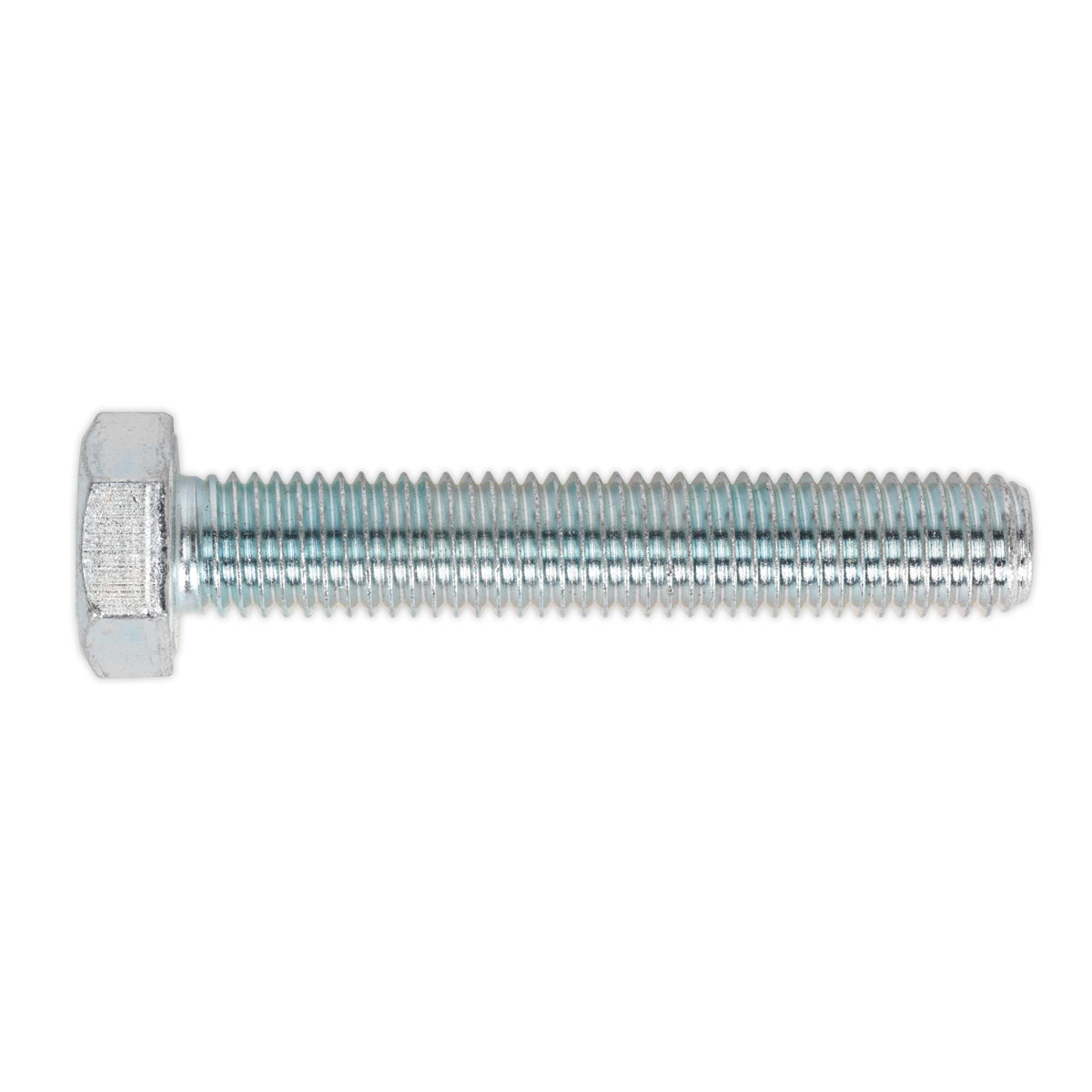 8.8 Zinc Plated HT Setscrew M14 x 80mm, DIN 933 - Pack of 10