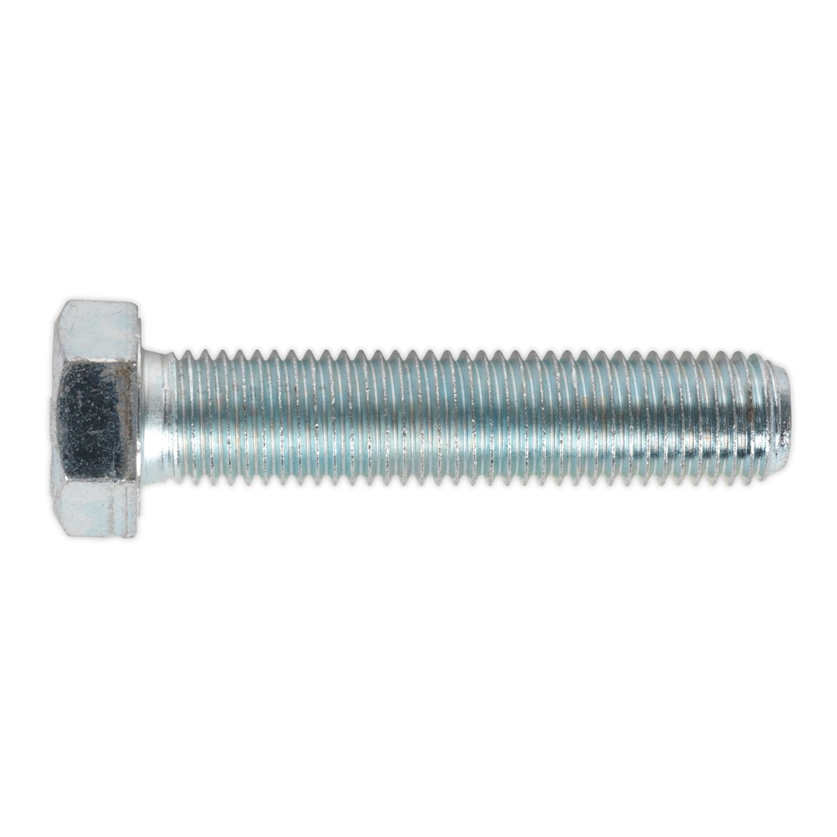 8.8 Zinc Plated HT Setscrew M16 x 75mm, DIN 933 - Pack of 10