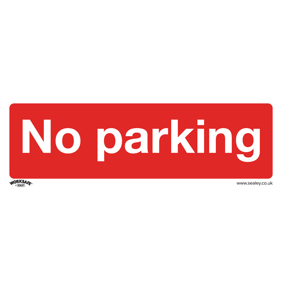 Worksafe® No Parking Safety Sign, Rigid Plastic - Pack of 10