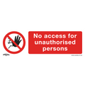 Worksafe® No Access Safety Sign - Self-Adhesive Vinyl