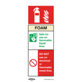 Worksafe® Foam Fire Extinguisher Safety Sign - Self-Adhesive