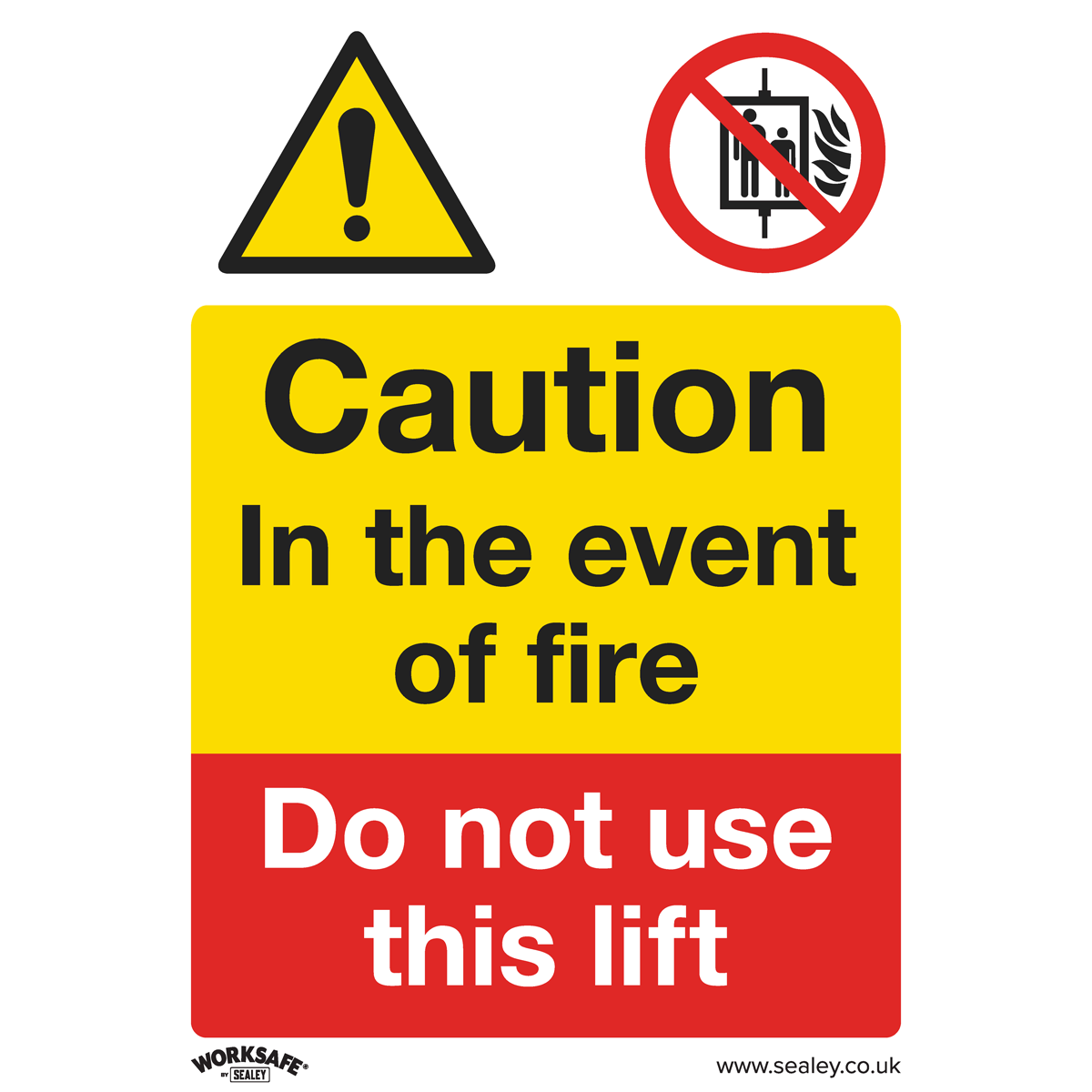 Worksafe® Caution Do Not Use Lift Safety Sign, Rigid Plastic