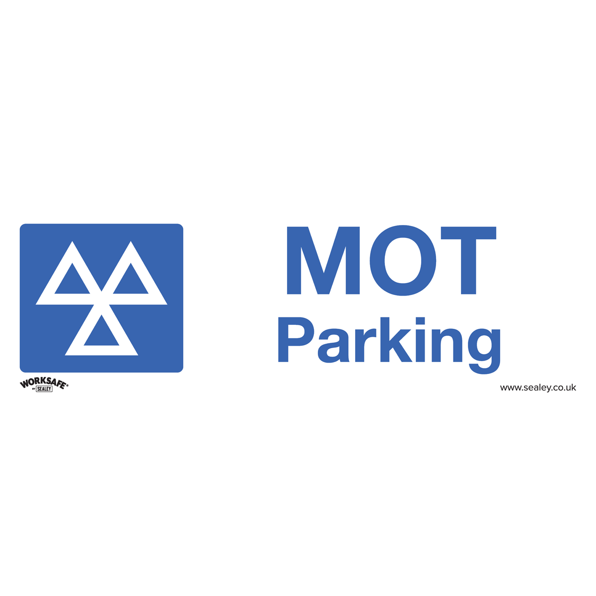 Worksafe® MOT Parking Safety Sign, Self-Adhesive Vinyl - Pac