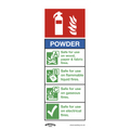 Worksafe® Powder Fire Extinguisher Safety Sign - Rigid Plast