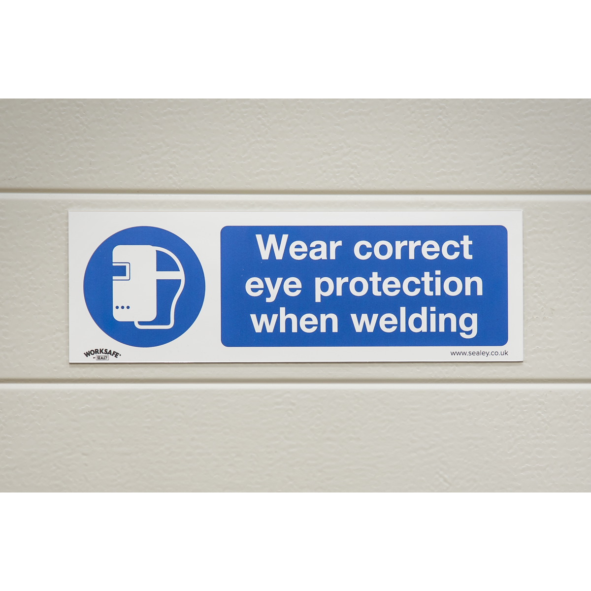 Worksafe® Wear Eye Protection When Welding Safety Sign - Rig