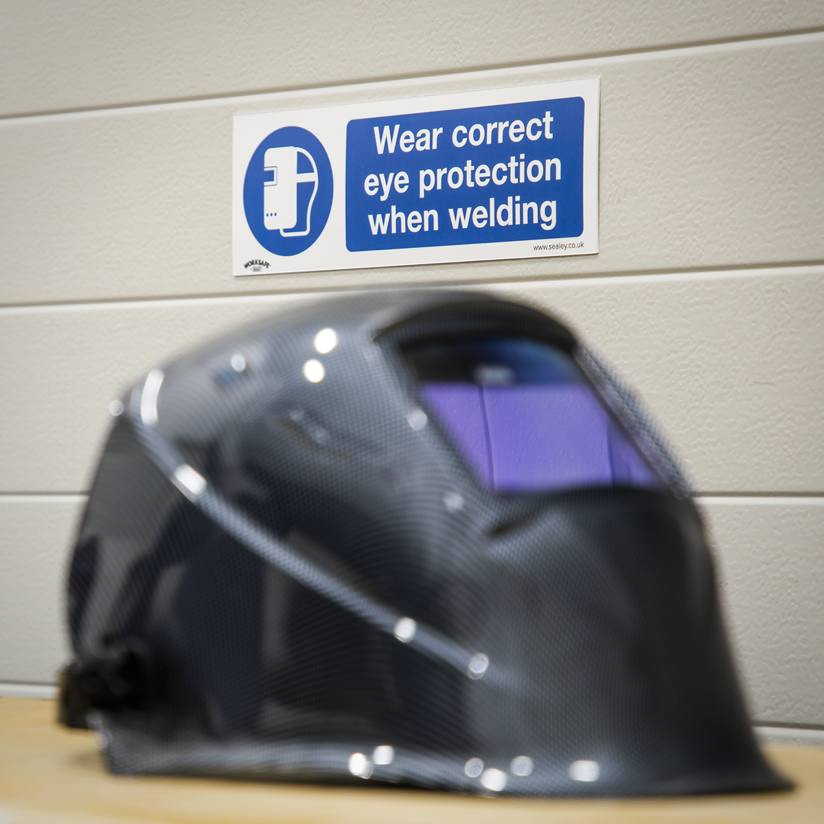 Worksafe® Wear Eye Protection When Welding Safety Sign - Rig