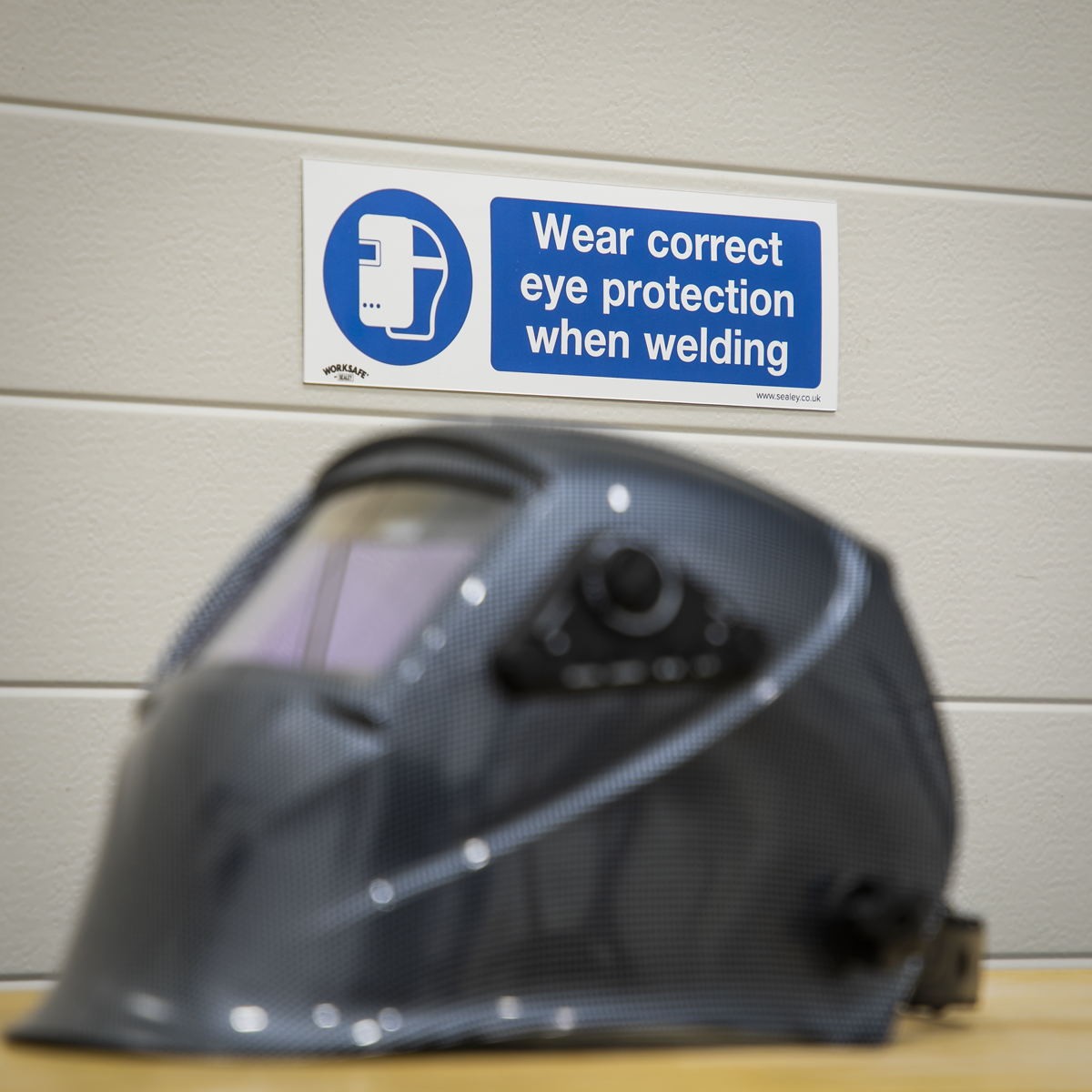 Worksafe® Wear Eye Protection When Welding Safety Sign - Sel