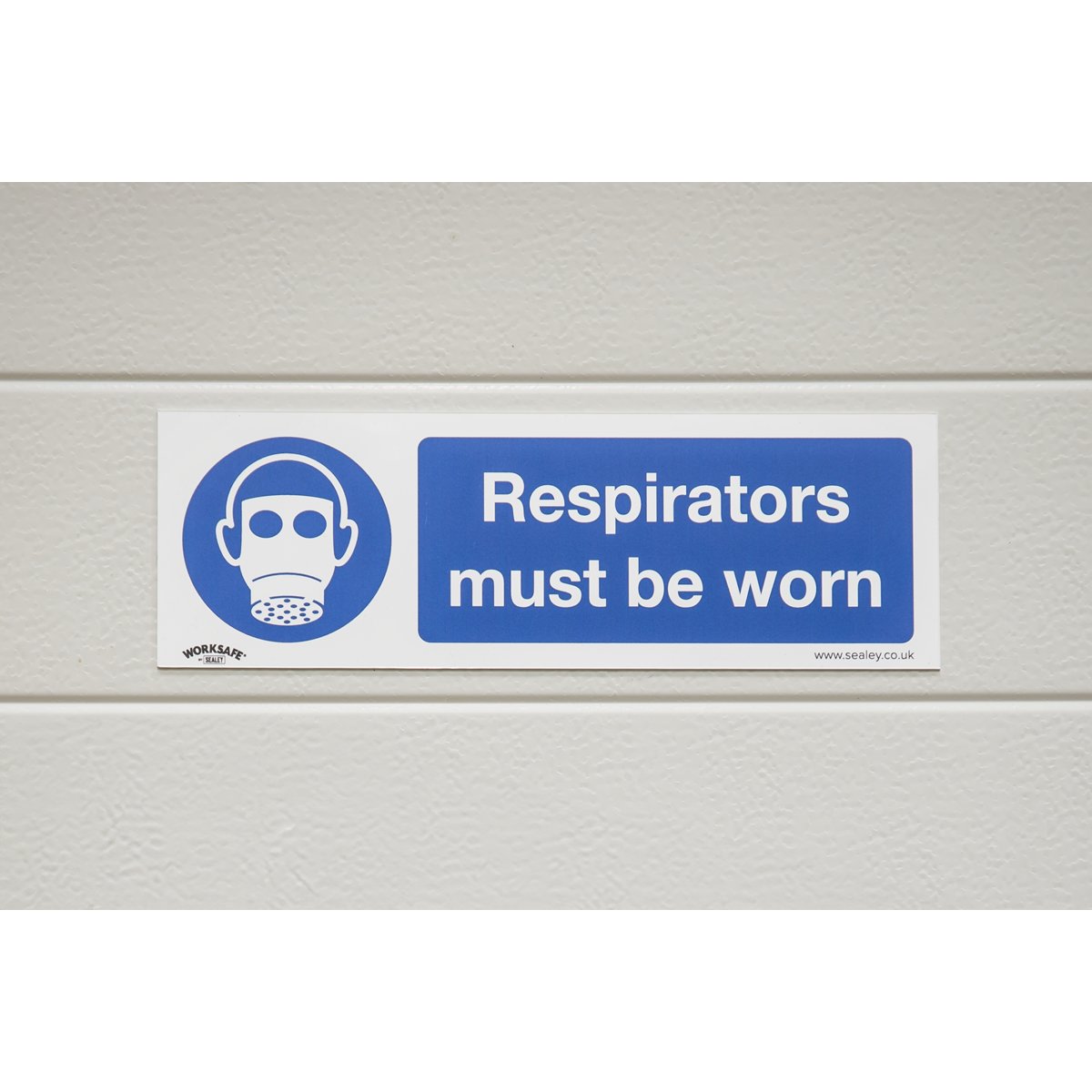 Worksafe® Respirators Must Be Worn Safety Sign - Self-Adhesi
