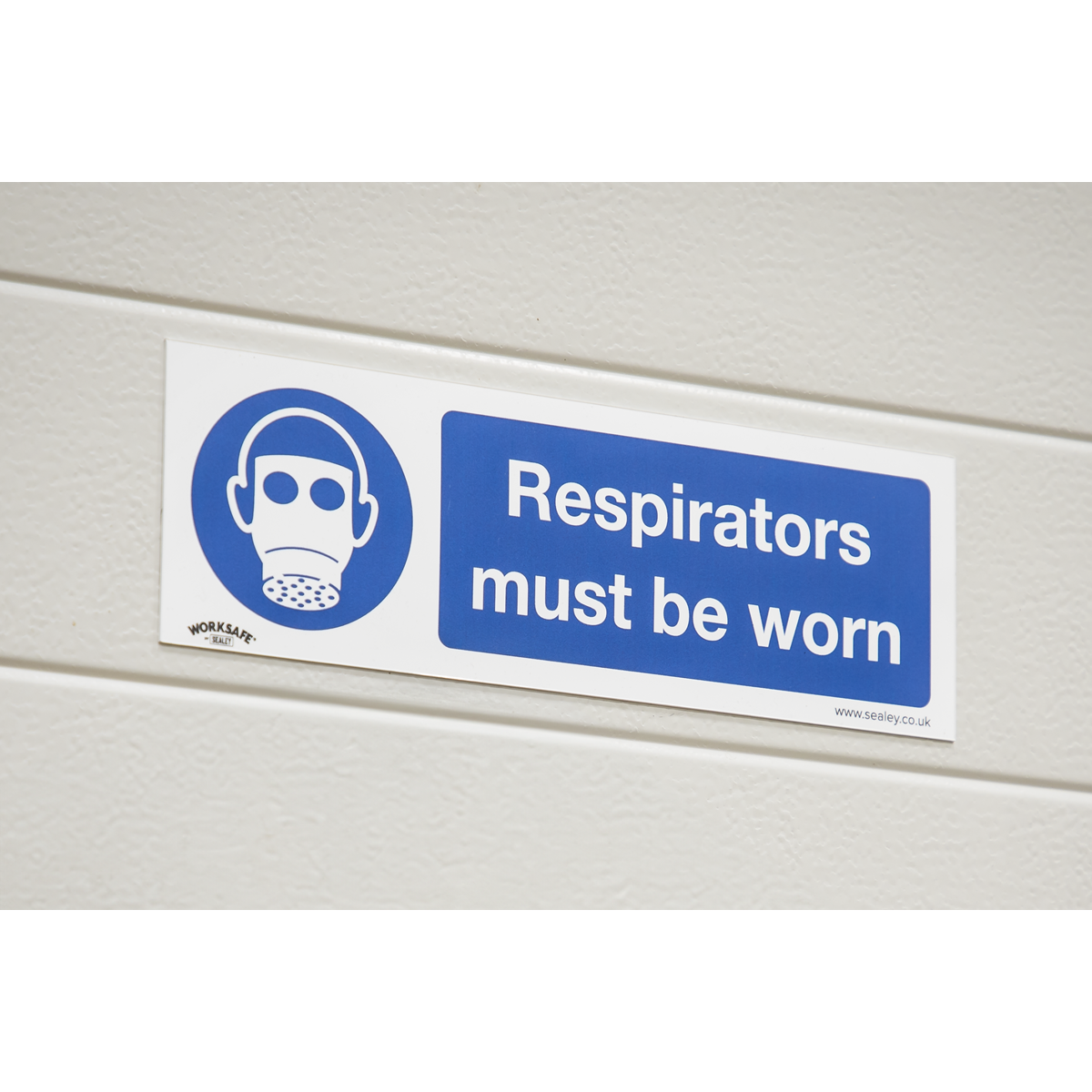 Worksafe® Respirators Must Be Worn Safety Sign - Self-Adhesi