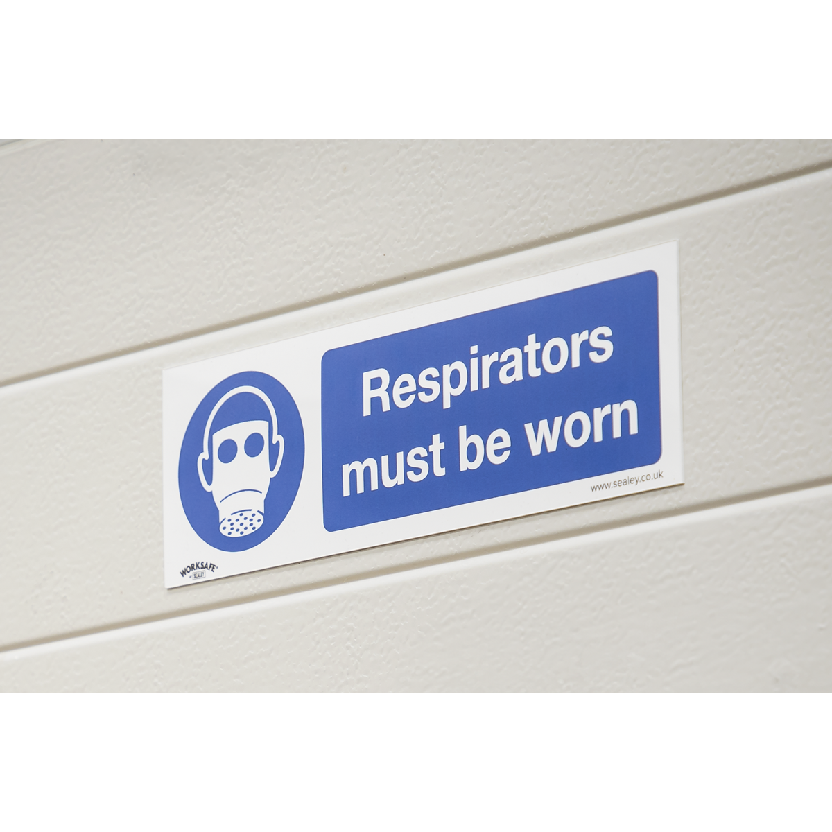Worksafe® Respirators Must Be Worn Safety Sign - Self-Adhesi