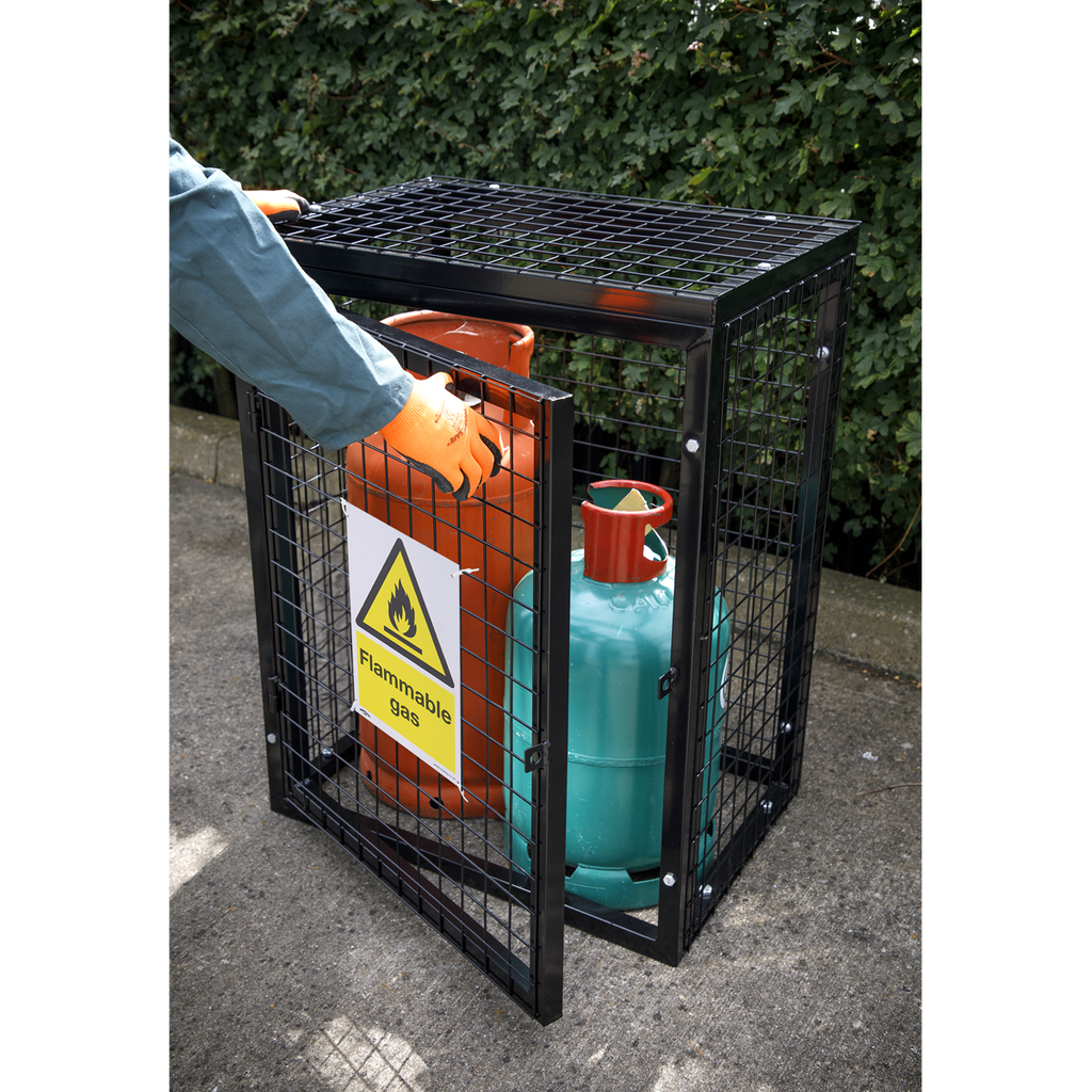 Worksafe® Flammable Gas Safety Sign - Self-Adhesive Vinyl